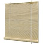 vidaXL Rolgordijn 140x160 cm bamboe naturel, Verzenden, Nieuw, Beige