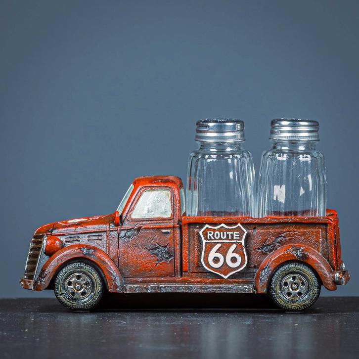 Peper en zout truck - Route 66, Antiek en Kunst, Curiosa en Brocante, Ophalen of Verzenden