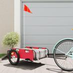 vidaXL Fietstrailer oxford stof en ijzer rood, Verzenden, Nieuw