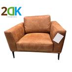 Fauteuil - Tulp - leer Colorado cognac, Huis en Inrichting, Fauteuils, Ophalen of Verzenden, Nieuw, Leer