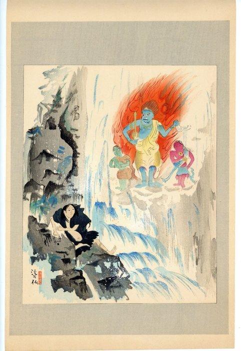 From the shin-hanga series Chikamatsu zensh  (The, Antiek en Kunst, Antiek | Overige Antiek