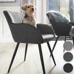 2dekans | tectake® - Stoel Marilyn Linnen Look -, Huis en Inrichting, Ophalen of Verzenden, Zo goed als nieuw