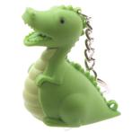 Sleutelhanger - Dinosaurus Groen - Led Lampje & RAWR Geluid, Ophalen of Verzenden, Nieuw