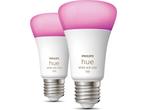 Philips Hue standaardlamp - wit en gekleurd - 2-pack - E27, Verzenden, Zo goed als nieuw