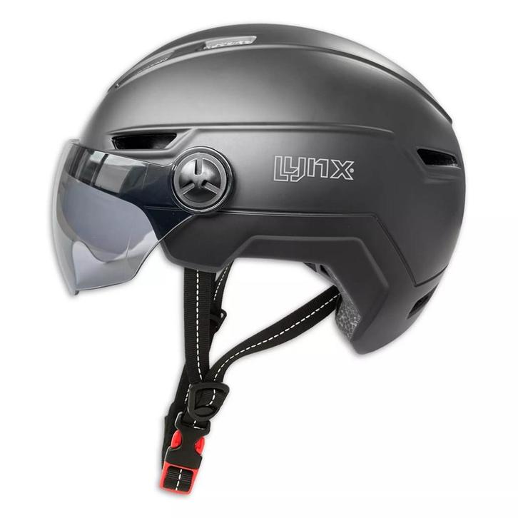 LYNX VIsor Pro Fietshelm - Zwart, Fietsen en Brommers, Fietsaccessoires | Fietshelmen, Verzenden