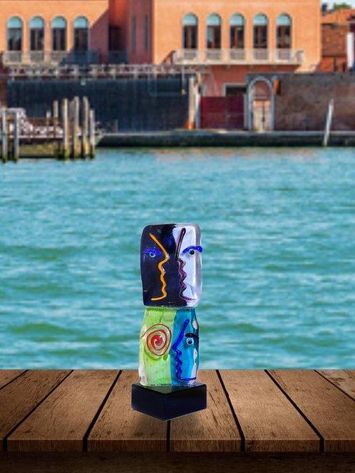 Miniatuur beeldje - Totem F2 Dialogo Ancestrale - Muranoglas, Antiek en Kunst, Antiek | Glas en Kristal