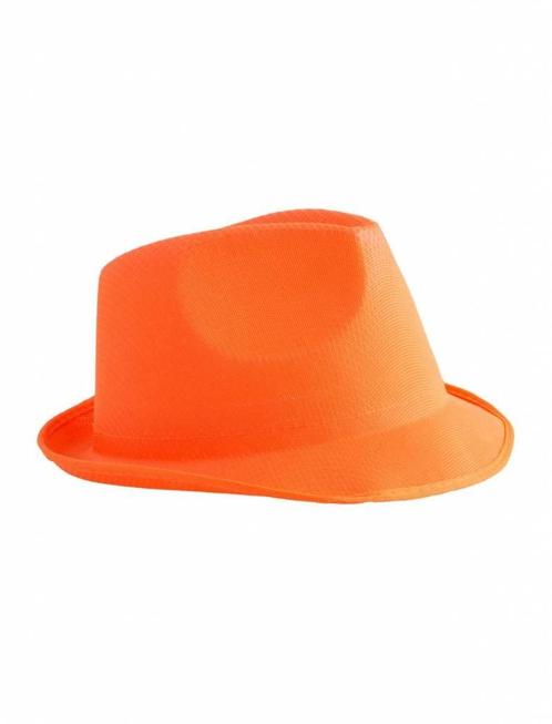 Neon oranje hoed, Hobby en Vrije tijd, Feestartikelen, Nieuw, Ophalen of Verzenden