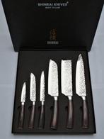 Shinrai Japan - 6 Piece professional knives set - Hammered, Antiek en Kunst