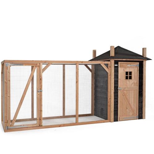 Houten Kippenhok Hooiberg Mees XL - Rechts, Dieren en Toebehoren, Pluimvee | Toebehoren, Verzenden
