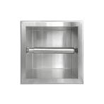 Inbouw toiletrolhouder Rvs zonder klep, Verzenden, Nieuw