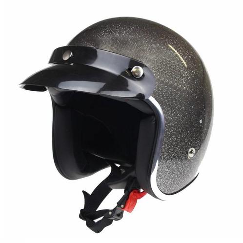 Redbike RB-765 retro jethelm metal flake grey, Motoren, Kleding | Motorhelmen, Nieuw met kaartje, Verzenden