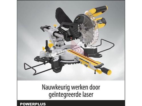 Powerplus POWX075710S - elektrische verstekzaag - 1600W -, Huis en Inrichting, Woonaccessoires | Overige, Zo goed als nieuw, Verzenden