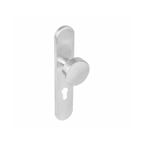 Intersteel Knop op langschild profielcilindergat 55mm - RVS, Doe-het-zelf en Verbouw, Hang- en Sluitwerk, Nieuw, Verzenden