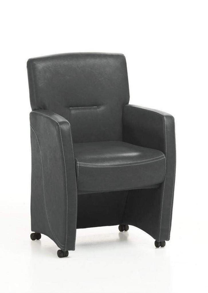 Eetkamerstoel Cindy - eetkamerstoelen - Grijs, Huis en Inrichting, Stoelen, Grijs, Nieuw, Stof