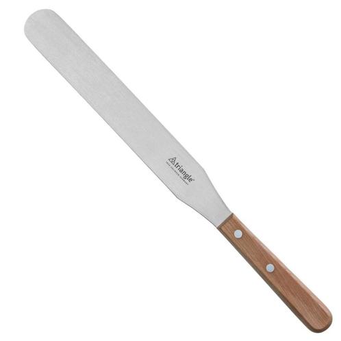 Triangle Paletmes 25 cm - RVS met Kersenhouten Heft - Ele..., Huis en Inrichting, Keuken | Bestek, Nieuw, Ophalen of Verzenden