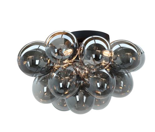 Design plafondlamp grijs, Cyril, Huis en Inrichting, Lampen | Plafondlampen, Nieuw, Glas, Ophalen of Verzenden
