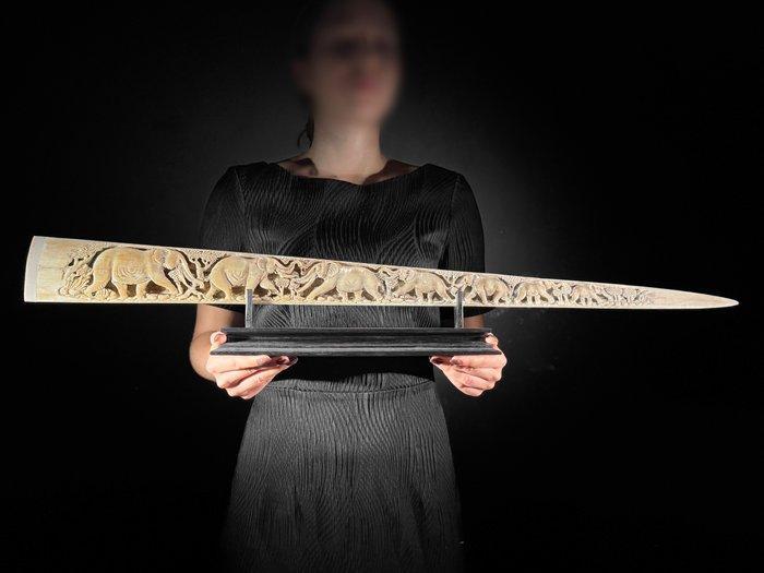 Geen minimumprijs - Prachtige extra grote uitgehakte, Antiek en Kunst, Kunst | Designobjecten