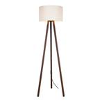 [lux.pro] Staande lamp vloerlamp Keynes E27 walnootkleurig e, Verzenden, Nieuw