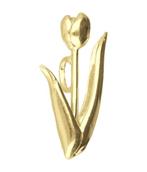 Gouden Tulp middel ketting hanger, Verzenden, Nieuw