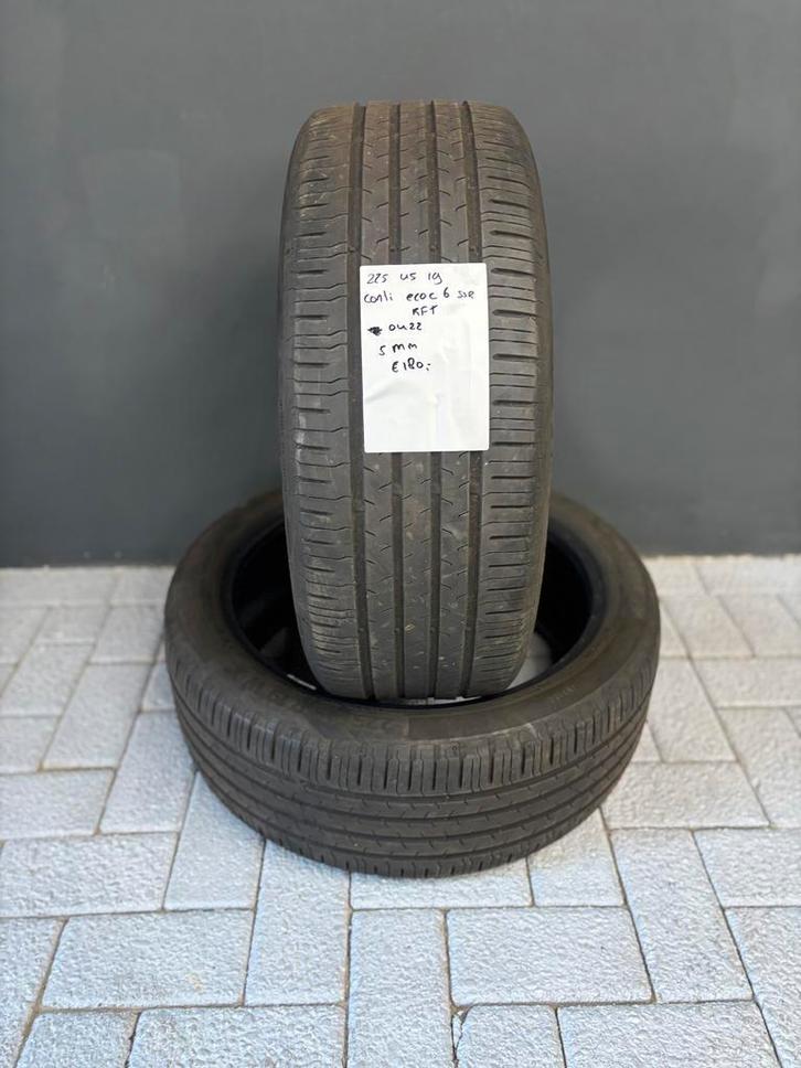 225/45/19 CONTI ECOCONTACT5 RFT 5MM 2 STUKS 180,- (2022), Auto-onderdelen, Banden en Velgen, 19 inch, BOVAG lid, Stiba lid, Erkend duurzaam