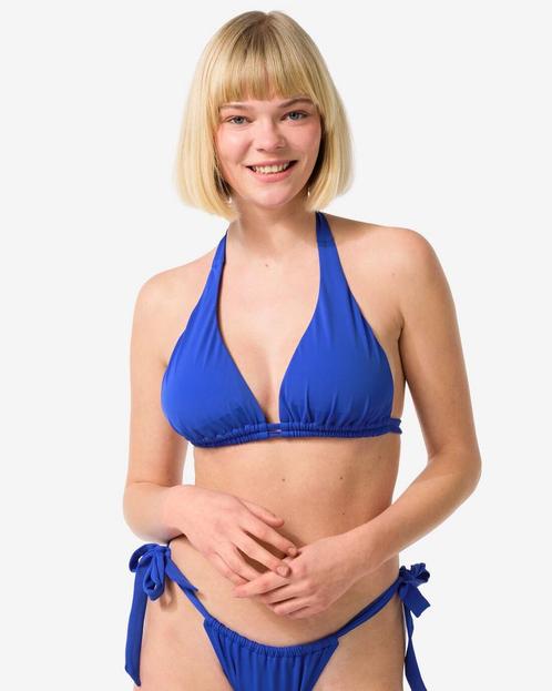 HEMA Dames triangel bikinitop blauw, Kleding | Dames, Overige Dameskleding, Nieuw, Verzenden