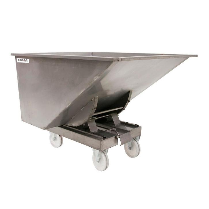 Kantelbak 900 liter met nylon wielen Roestvrij Staal, Zakelijke goederen, Kantoor en Winkelinrichting | Magazijn, Stelling en Opslag