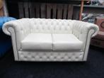 Chesterfield Showmodel  Leren Ivory 2 Zits Chesterfield Bank
