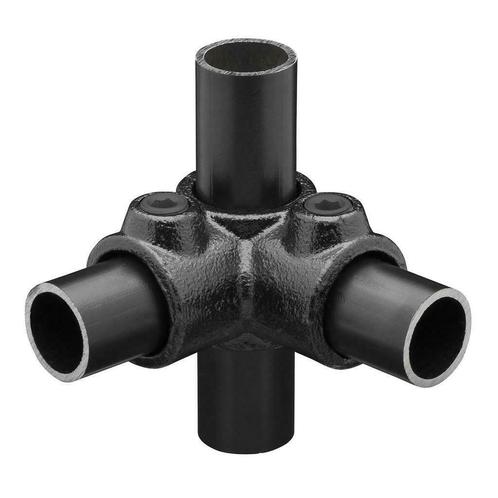 Buiskoppeling Hoekstuk Ø 21,3 mm Zwart Gelakt, Doe-het-zelf en Verbouw, IJzerwaren en Bevestigingsmiddelen, Nieuw, Verzenden