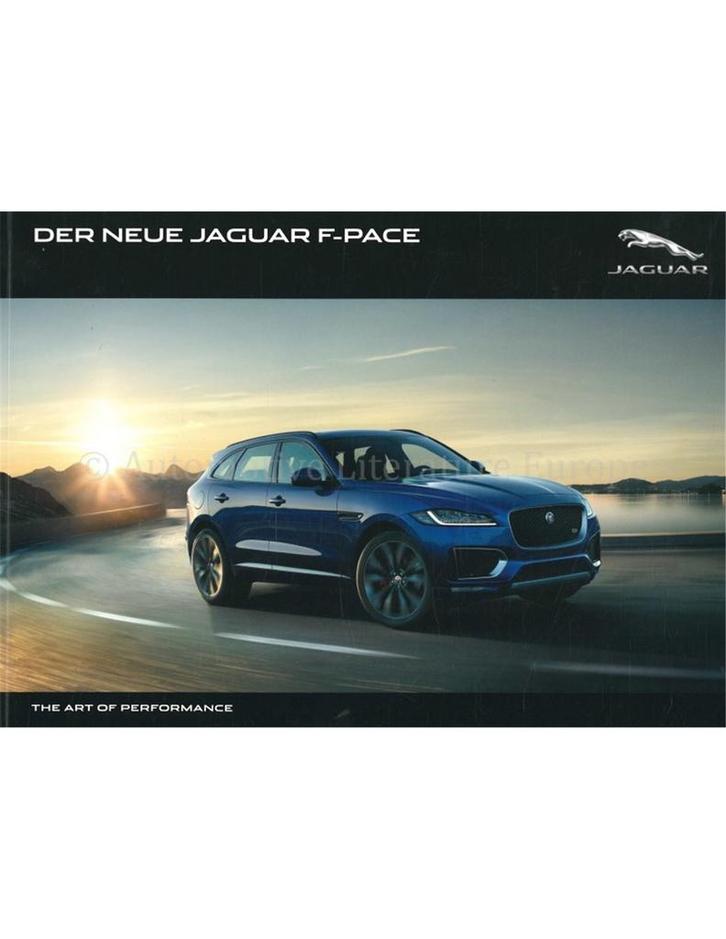 2016 JAGUAR F-PACE BROCHURE DUITS, Boeken, Auto's | Folders en Tijdschriften