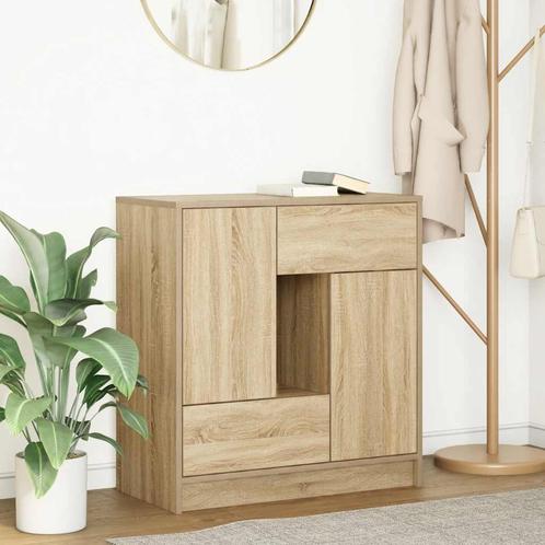 vidaXL Dressoir met lades deuren 70,5x34x74,5 cm sonoma, Huis en Inrichting, Kasten | Dressoirs, Nieuw, Overige houtsoorten, Verzenden