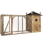 Houten Kippenhok Hooiberg Eline XL - VOLDUX - Rechts, Dieren en Toebehoren, Pluimvee | Toebehoren, Verzenden, Nieuw