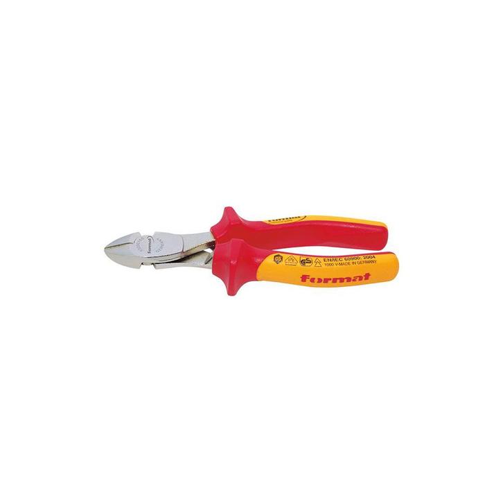 Kracht-zijsnijtang VDE verchroomd 200mm FORMAT, Doe-het-zelf en Verbouw, Gereedschap | Handgereedschap, Nieuw, Verzenden