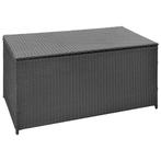 vidaXL Tuinbox 120x50x60 cm poly rattan zwart, Verzenden, Nieuw