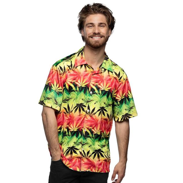 Wiet Shirt Rasta, Kleding | Heren, Carnavalskleding en Feestkleding, Nieuw, Verzenden