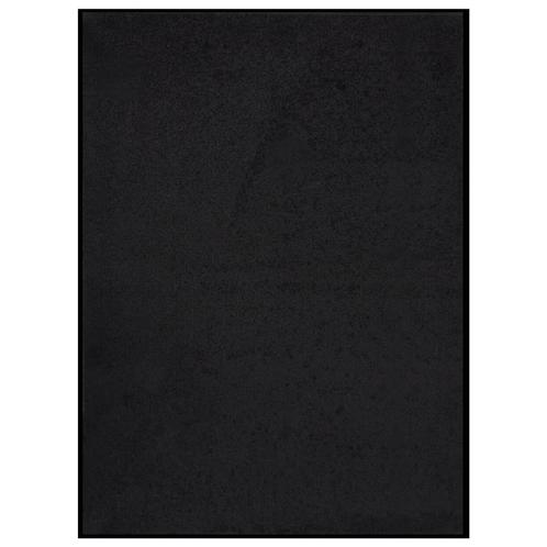 vidaXL Deurmat 60x80 cm zwart, Tuin en Terras, Deurmatten, Nieuw, Verzenden
