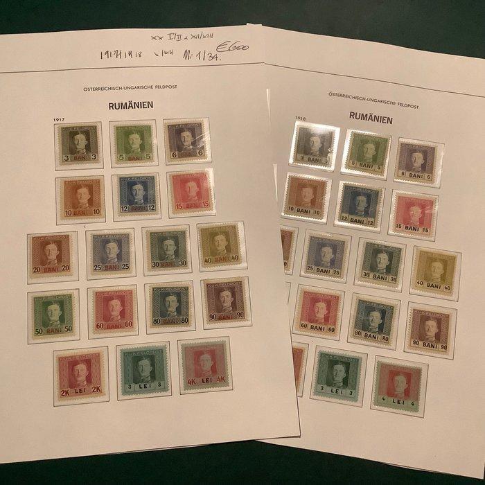 Oostenrijk-Hongarije - Roemeense militaire post 1917/1918 -, Postzegels en Munten, Postzegels | Europa | Oostenrijk