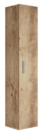 Badkamerkast Pluto 30 x 30 x 150 cm Kastanje Eiken Kolomkast, Verzenden, Nieuw, (Half)hoge kast