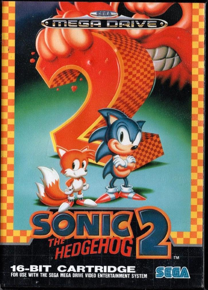 Sega Mega Drive Sonic the Hedgehog 2 (In doos), Spelcomputers en Games, Games | Sega, Zo goed als nieuw, Verzenden