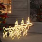 vidaXL Kerstfiguur rendier 3 st 60x30x60 cm warmwit, Verzenden, Nieuw