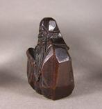 Een boxwood ittobori netsuke van Fukurokuju. - Buxushout -
