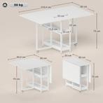 TRUUSK Eettafel Opvouwbaar Keukentafel Voor 2-4 Personen Met, Verzenden, Nieuw