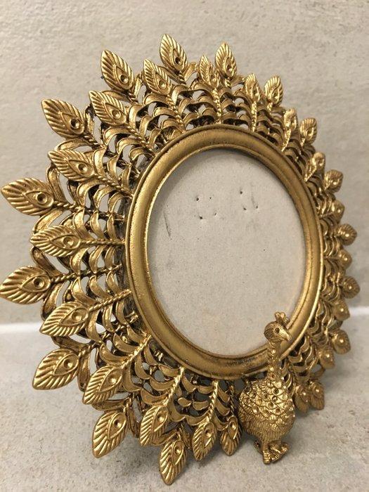 Lijst - Glas, IJzer - INDRUKWEKKENDE PAUW LIJST, Huis en Inrichting, Overige Huis en Inrichting