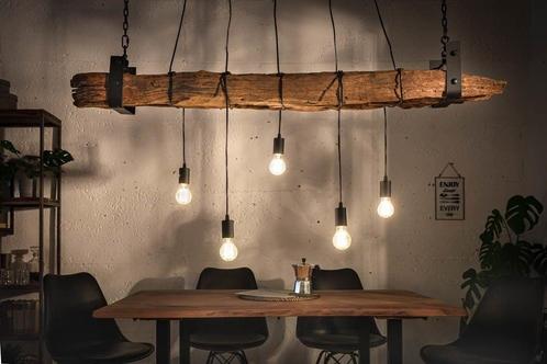 industrieele hanglamp BARRACUDA 152cm gerecycled massief, Huis en Inrichting, Lampen | Hanglampen, Ophalen of Verzenden