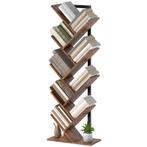TRUUSK Staande Boekenkast Boomvormig - 9 Niveaus - Rustiek B, Huis en Inrichting, Kasten | Boekenkasten, Verzenden, Nieuw