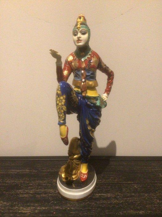 Rosenthal - C.Holzer-Defanti - Beeld, Koreaans danseres -, Antiek en Kunst, Antiek | Glas en Kristal