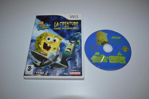 Bob Leponge la créature du crabe croustillant (Wii Fra CB), Spelcomputers en Games, Games | Nintendo Wii, Zo goed als nieuw, Verzenden