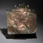 Inca Koper Belangrijk begrafenismasker. 1100 - 1400 n.Chr., Verzamelen, Mineralen en Fossielen