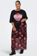 ONLY ECO midi rok rozen print Maat:, Verzenden, Nieuw, Overige kleuren