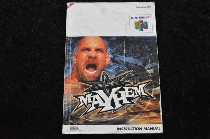 WCW Mayhem Nintendo 64 N64 manual, Spelcomputers en Games, Spelcomputers | Nintendo Consoles | Accessoires, Verzenden