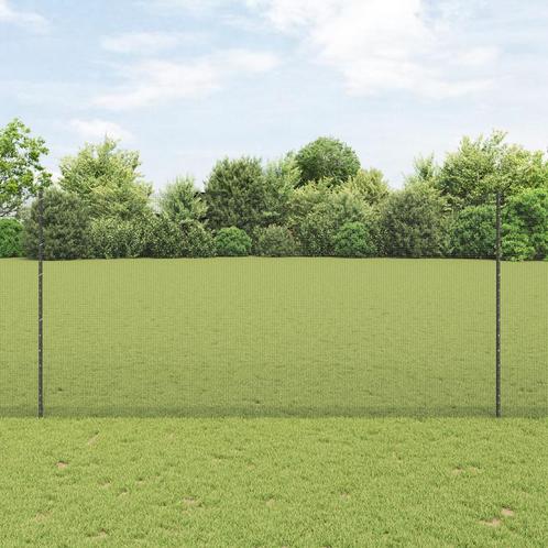 vidaXL Kippengaashekset Set van 2 Grijs Gegalvaniseerd staal, Tuin en Terras, Schuttingen, Nieuw, IJzer, Verzenden